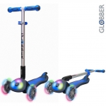 Самокат GLOBBER ELITE FL My Free Fold up со светящ. платф. и светящимися колесами — Dark Blue