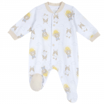 Комбинезон Chicco для мальчиков и девочек, со зверятами, цвет бежевый — Бежевый, р.80