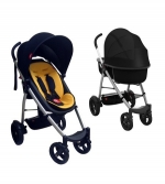Коляска 2 в 1 Phil and Teds Smart 2 — черный/желтый
