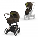 Коляска 2 в 1 Cybex Priam IV (шасси Rosegold) — Khaki Green