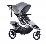 Коляска для двойни Phil and Teds Dash — Grey