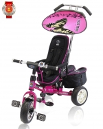 Велосипед трехколесный Lexus Trike NEXT Deluxe высокая спинка — розовый