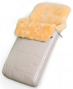 Конверт в коляску меховой Esspero Soda (натуральная овчина)  — Beige