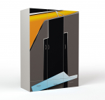 Шкаф 3х дверный ABC-KING PILOT — без зеркала серый каркас