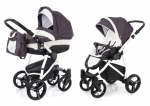Коляска 2 в 1 Esspero Newborn Lux (шасси White) — Grey Leves