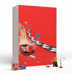 Шкаф 3х дверный ABC-KING FORMULA — красный