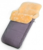 Конверт в коляску меховой Esspero Soda (натуральная овчина)  — Grey