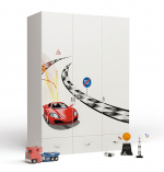 Шкаф 3х дверный ABC-KING FORMULA — белый