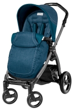 Прогулочная коляска Peg Perego Book S Pop Up Completo (шасси Jet) — Saxony Blue