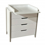 Пеленальный комод КЕДР Alisa — Белый/Серый