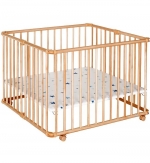 Детский манеж-кроватка Geuther Lucilee 94,5х102 — натуральный 06