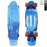 Скейтборд Y-SCOO Big Fishskateboard metallic 27" — BLUE/brown