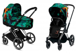 Коляска 2 в 1 Cybex Priam III Birds of Paradise — Chrome Black