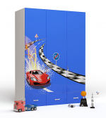 Шкаф 3х дверный ABC-KING FORMULA — синий