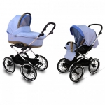 Коляска 2 в 1 Navington Caravel (большие колеса) — Santorini (зима)